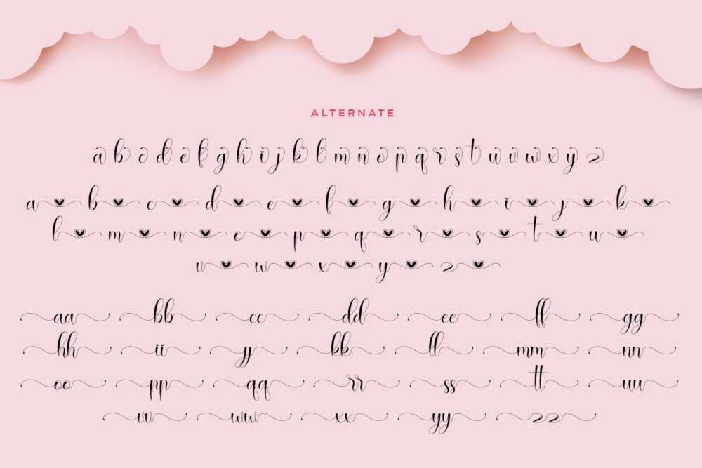 romantic calligraphy font